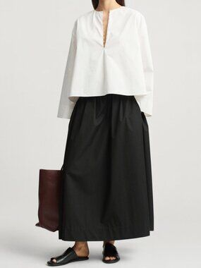 Kallmeyer Isolde Full Skirt in Starched Poplin